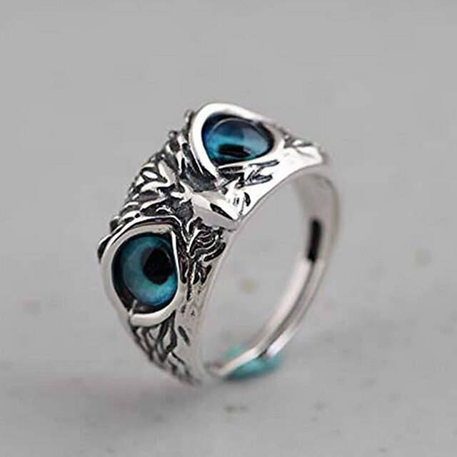 Shoes & Bags Fashion Accessories | 1pc Owl Ring Retro Animal Open Ring Adjustable Owl Ring Open Animal Rings Statement Ring Jewe