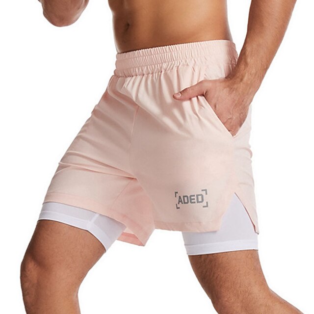 Hombre Pantalones Cortos Running Deportivo Prendas de abajo 2 en 1 con  bolsillo para teléfono Forro Licra Verano Aptitud física Entrenamiento de  gimnasio Corriendo Correr Ejercicio Transpirable 8593334 2022 – $16.52