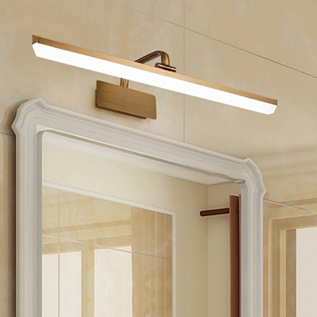  Lightinthebox levou luz de vaidade espelho de cristal luz moderna espelho à prova d'água levou luzes de parede para banheiro luz de parede de sílica gel ip65 110-240 v 8/10/12/14 w