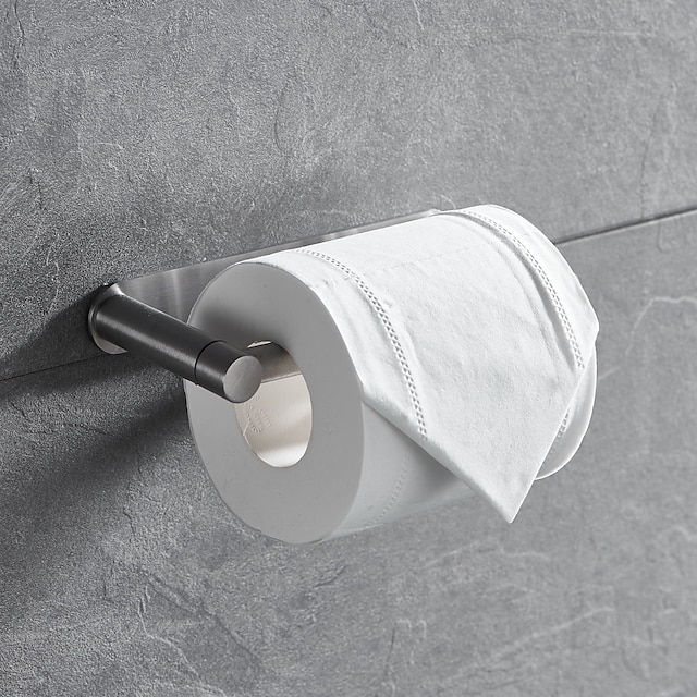 toiletrolhouder zelfklevende rolpapierhouder roestvrij staal materiaal papieren handdoekhouder geborstelde en gelakte afwerkingen