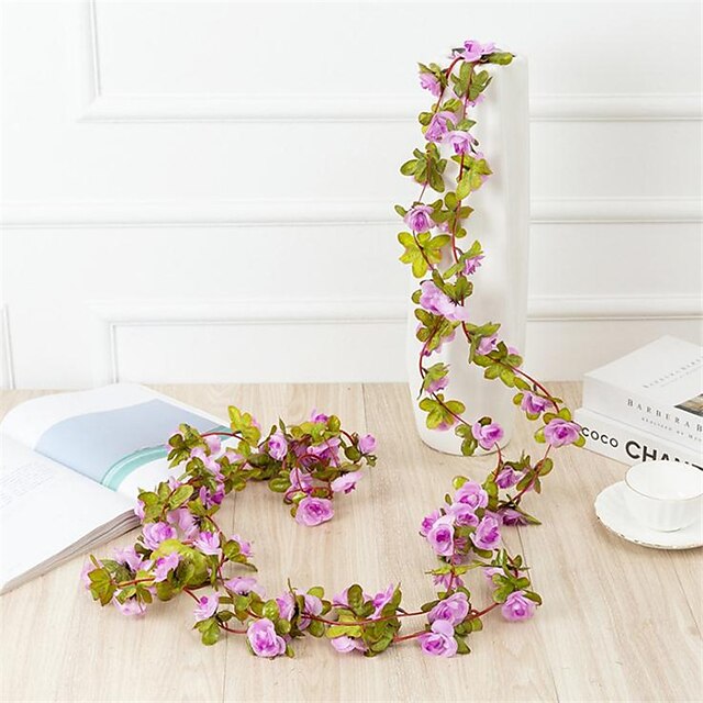 Home & Garden Home Decor | The Imitation Peony Flower Vine Fake Flower Living Room Attic Decoration Winding Flower Vine 2.5m/100