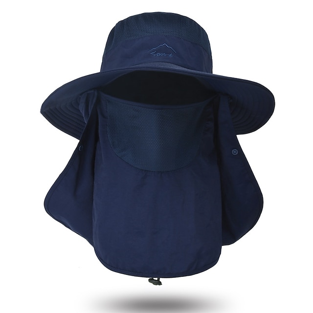 Shoes & Bags Fashion Accessories | Summer Quick-drying Boonie Men Women Hat Outdoor Face Mask Wide Brim Bucket Hat Sun Protectio