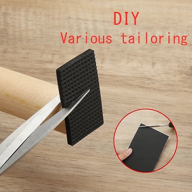 Home & Garden Home Decor | Black Self Adhesive Furniture Leg Rug Anti Scratch Floor Protectors Chair Table Foot Covers Anti Slip