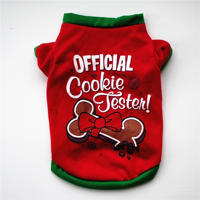  Câini Pisici Tricou Costum de Crăciun Cadouri de Crăciun pentru animale de companie Ținuta de Crăciun Drăguţ Dulce Iarnă Cald Respirabil Απαλό Comfortabil Crăciun Casul / Zilnic Festival Husky Border