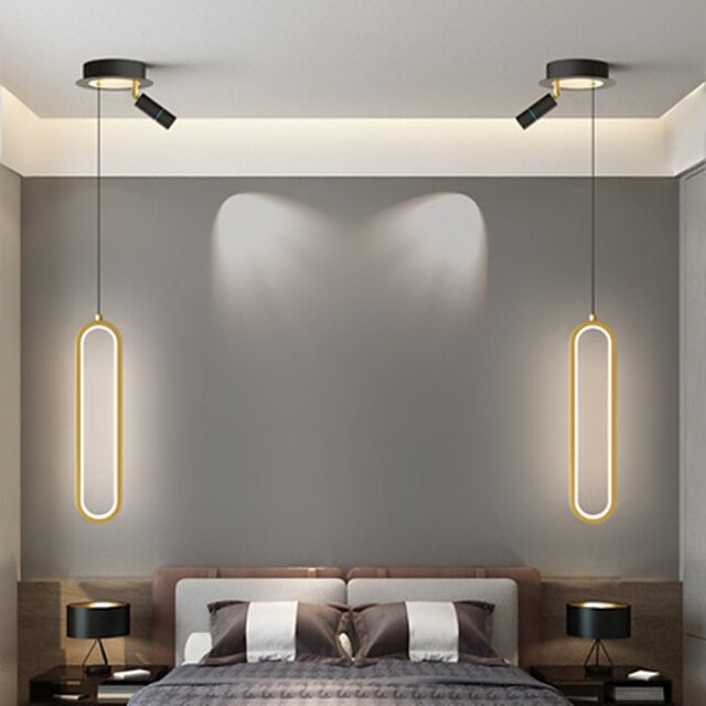 Lights & Lighting Pendant Lights | LED Pendant Lights With Spotlight Black Gold 40/60/80 cm Single Design Pendant Light Aluminum