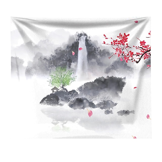 Home & Garden Home Decor | Chinese Style Ink Painting Style Wall Tapestry Art Decor Blanket Curtain Hanging Home Bedroom Living 