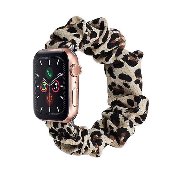  Uhrenarmband für Apple Watch 38mm 40mm 41mm 42mm 44mm 45mm 49mm iwatch Series Ultra 8 7 6 SE 5 4 3 2 1 Stoff Ersatz Gurt Damen Elasthan Dehnbar Scrunchie Armband Armband