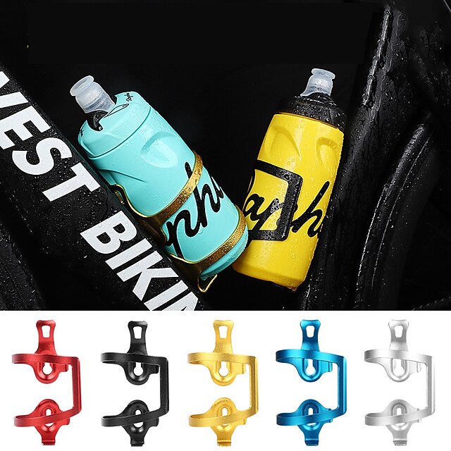 ROCKBROS Bicycle Water Bottle Cage Bottle Cage Holder Silver 1PCS Alloy