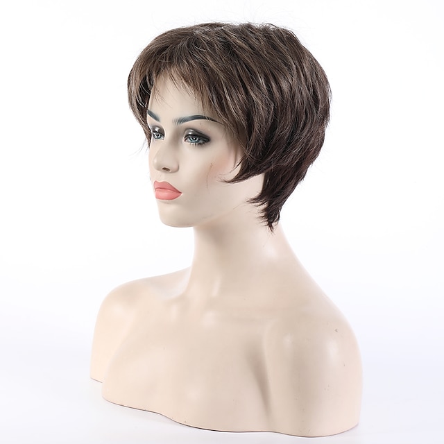 Beauty & Hair Wigs & Hair Pieces | Brown Wigs for Women Mix Brown Blonde Wig Synthetic Wigs Natural Wave Wigs Short Wigs - WL390