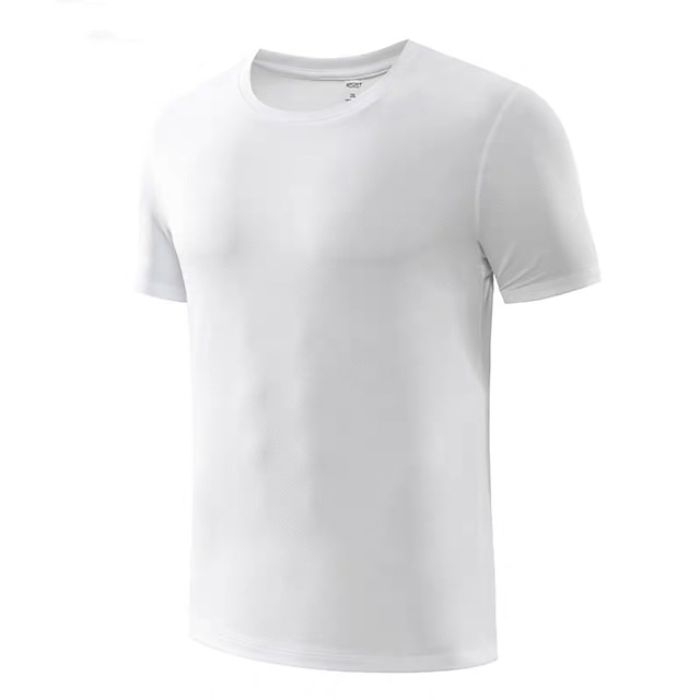  Herr T-shirt Fuktavledande skjortor Slät Rund hals Gata Helgdag Kortärmad Kläder Mode Designer Ledigt Bekväm