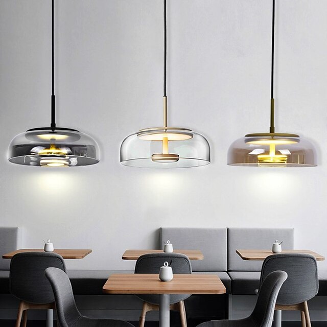 Lights & Lighting Pendant Lights | Nordic Style Pendant Light LED Island Light Glass Modern Bar Living Room Dining Room Bedroom 