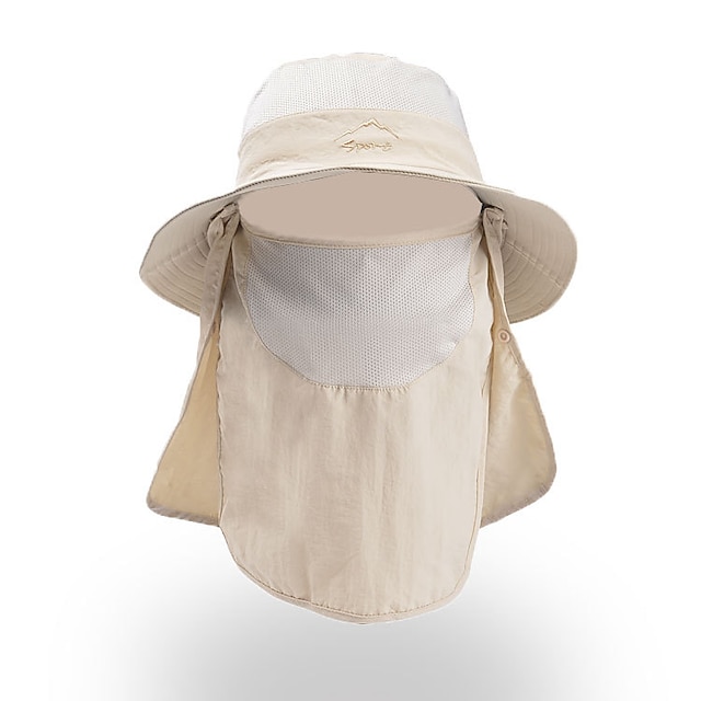 Shoes & Bags Fashion Accessories | Summer Quick-drying Boonie Men Women Hat Outdoor Face Mask Wide Brim Bucket Hat Sun Protectio