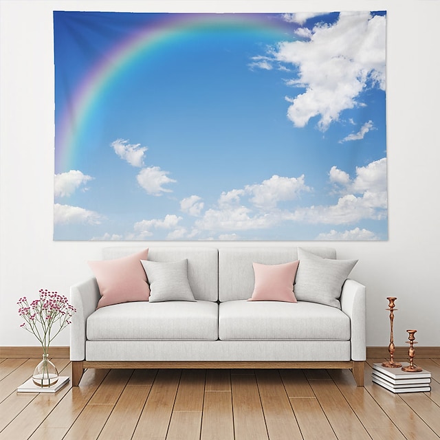 Home & Garden Home Decor | Rainbow Wall Tapestry Art Decor Blanket Curtain Hanging Home Bedroom Living Room Decoration Polyester