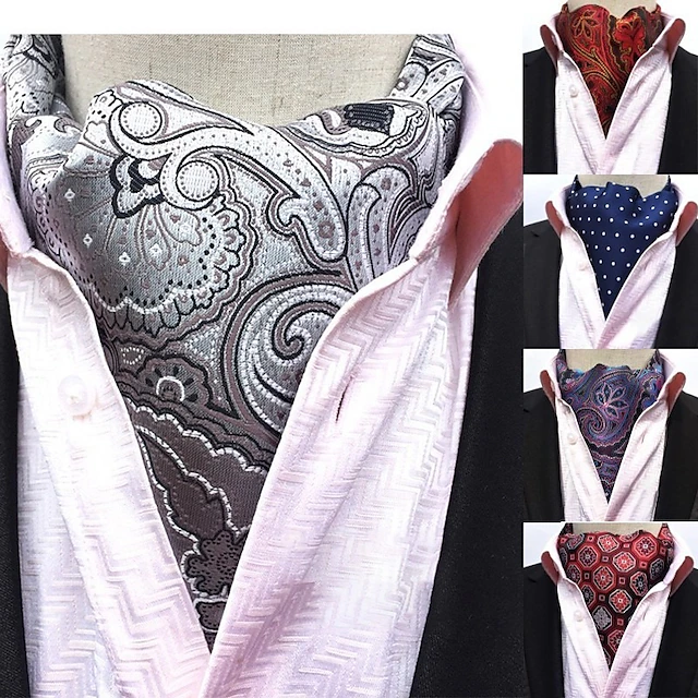 Men's Ties Cravat Ascot Work Striped2