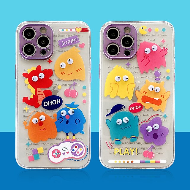  Phone Case For Apple Back Cover iPhone 12 iPhone 12 Pro Max iPhone 12 Pro Shockproof Dustproof Plating Cartoon TPU