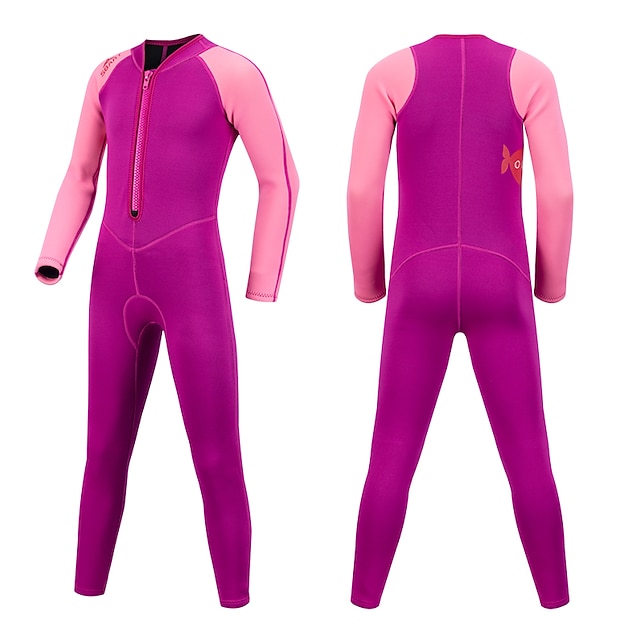 Sports & Outdoors Surfing, Diving & Snorkeling | SBART Boys Girls Full Wetsuit 2mm SCR Neoprene Diving Suit Thermal Warm UPF50+ 