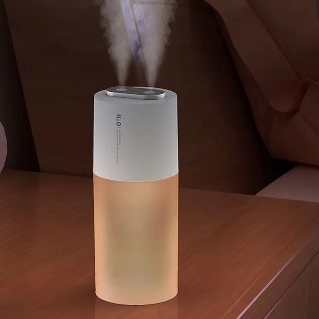  trådløs luftfugter aroma diffuser 2000 mah batteri genopladelig æterisk olie diffuser dobbelt dyse tåge maker luftfugter