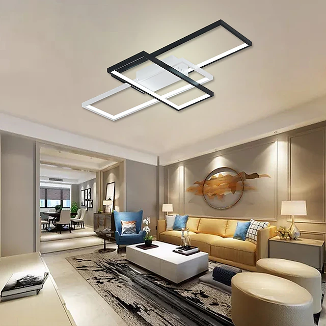 90cm LED Ceiling Lights 3-Light Linear Flush Mount Ambient Light ...