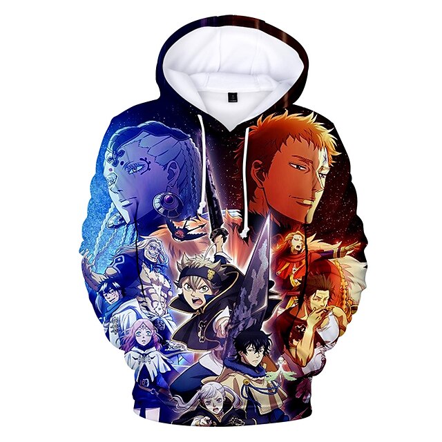 Toys & Hobbies Cosplay & Costumes | Inspired by Black Clover Cosplay Cosplay Costume Hoodie Polyester / Cotton Blend 3D Printing