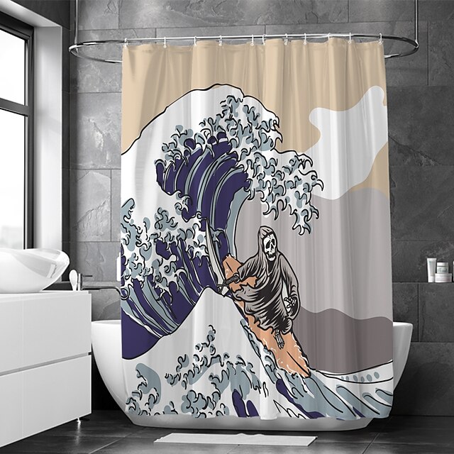 Home & Garden Bath Accessories | Waterproof Fabric Shower Curtain Bathroom Decoration and Modern and Classic Theme 70 Inch - CM6