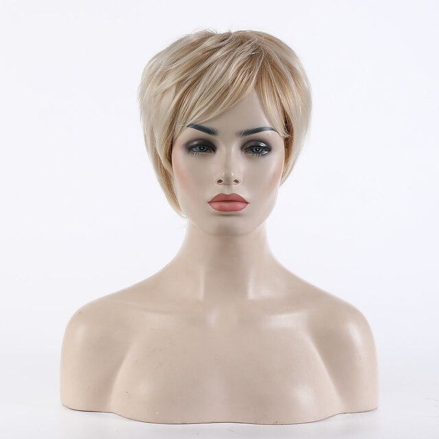 Beauty & Hair Wigs & Hair Pieces | Synthetic Wig Pixie Cut Wig Short Brown Silver Wig for Women Mixe Color Wigs Ombre Wigs - XB1