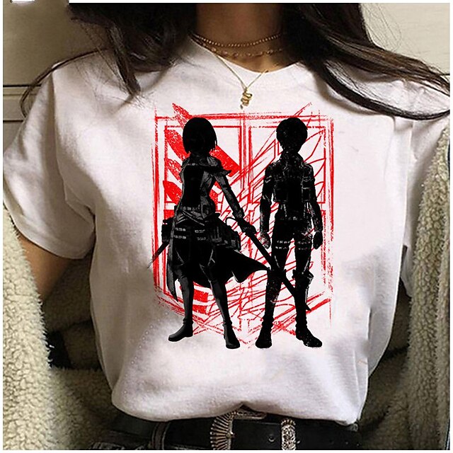 Toys & Hobbies Cosplay & Costumes | Inspired by Attack on Titan Cosplay Anime Cartoon Polyester / Cotton Blend Print Harajuku Gr