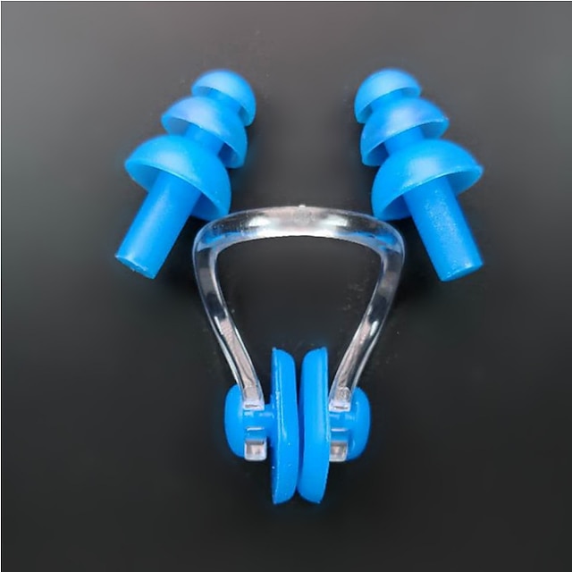  Water Nose Clip Earplugs Set Adult Silicone Swimming Earplugs ‘s Professional Ear Waterproof