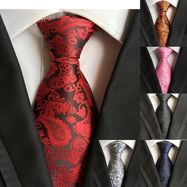 Mens Color Solid Neck Ties Casual Slim Fashion Neckties Printed Suit Accessories 