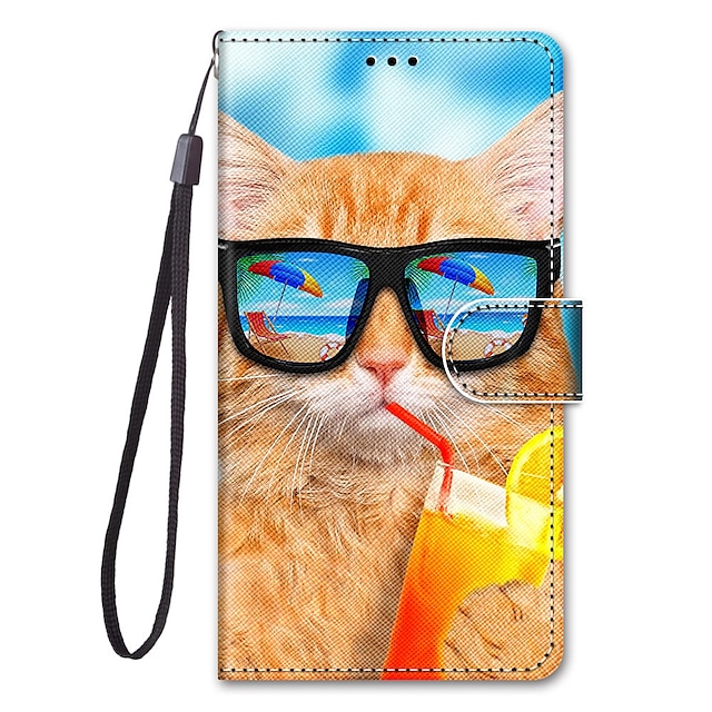  Telefon case til iPhone 16e iPhone 16 iPhone 15 Pro Max Plus iPhone 14 13 12 11 Pro Max Mini SE X XR XS Max 8 7 Plus Tegnebog case Flip Cover med standholder tegnefilm TPU PU Leder