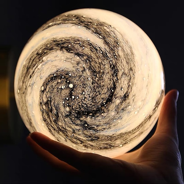  led medál fény bolygó design éjjeli fény modern arany gömb design 15 cm fém galvanizált 110-120v 220-240v