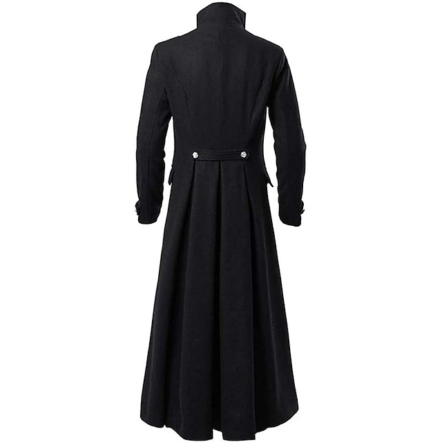 Medieval Coat Outerwear Pirate Men's Festival Coat Winter 2024 - $62.99