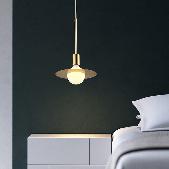 Lights & Lighting Pendant Lights | LED Pendant Light Modern Nordic Bedside Lamp 22 cm Iron Metal Painted Finishes LED Modern Lig