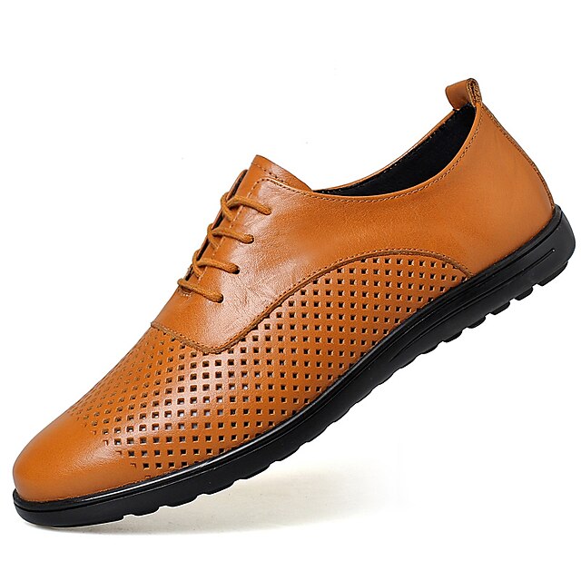 Shoes & Bags Mens Shoes | Mens Oxfords Light Soles Casual Classic Daily Nappa Leather Breathable Black Brown Spring Summer - MT6