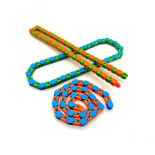 Kids Wacky Tracks Snake Rotating Fidget Toys Anxiety Stress Relief ADHD Sensory 