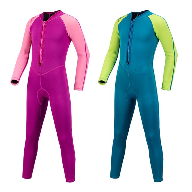 Sports & Outdoors Surfing, Diving & Snorkeling | SBART Boys Girls Full Wetsuit 2mm SCR Neoprene Diving Suit Thermal Warm UPF50+ 