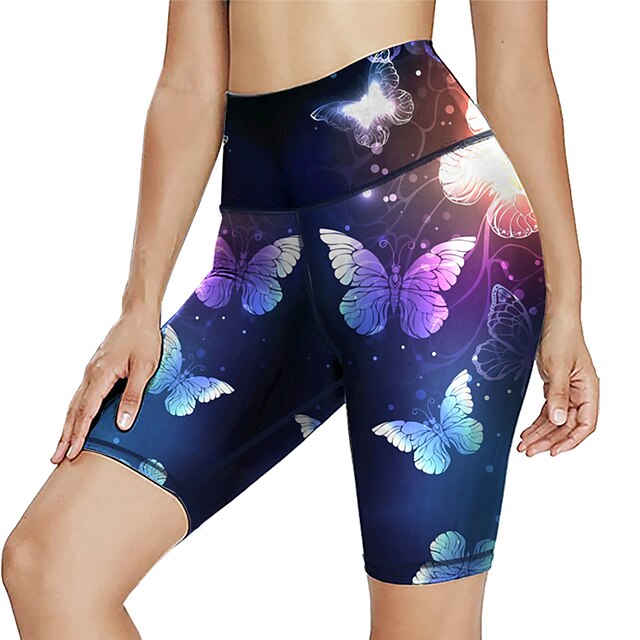 21Grams® Dames Hoge taille Yogashorts Biker korte broek Short / Broekje  Buikcontrole Billenlift Vlinder Donker Marineblauw Fitness  Sportschooltraining Hardlopen Zomer Sport Sportkleding Hoge 8632007 2021 –  $10.99