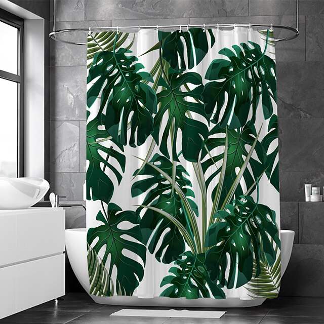 Home & Garden Bath Accessories | Waterproof Fabric Shower Curtain Bathroom Decoration and Modern and Floral / Botanicals 70 Inch