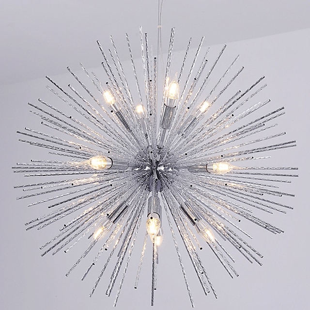  LED anheng lys krystall lysekrone 9-lys fyrverkeri moderne sputnik lysekrone anheng lysarmatur for stue spisestue og soverom