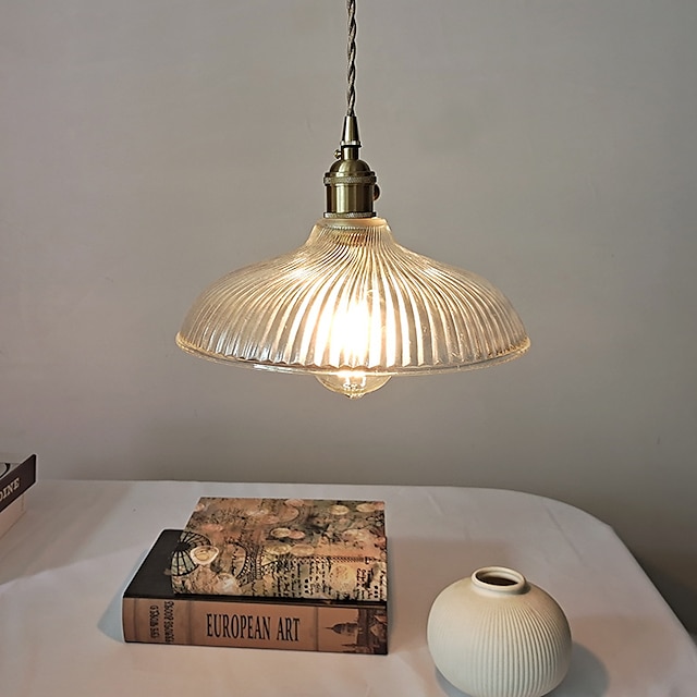 Lights & Lighting Pendant Lights | LED Industrial Pendant Light Island Light Bedside Lamp 25 cm Metal Glass Vintage Style Bowl V