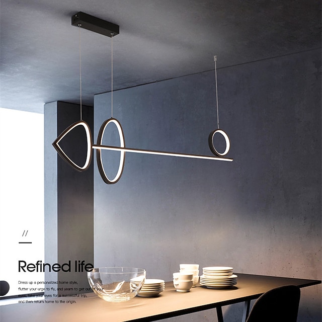 Lights & Lighting Pendant Lights | LED Pendant Light Modern Island Light 100 cm Single Design Chandelier Aluminum Artistic Style