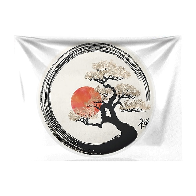 Home & Garden Home Decor | Chinese Style Ink Painting Style Wall Tapestry Art Decor Blanket Curtain Hanging Home Bedroom Living 