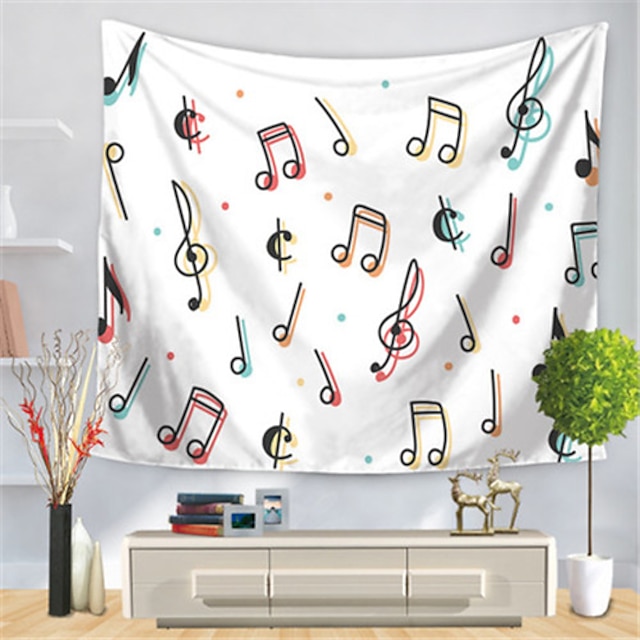 Home & Garden Home Decor | Music Wall Tapestry Art Decor Blanket Curtain Hanging Home Bedroom Living Room Decoration Polyester -