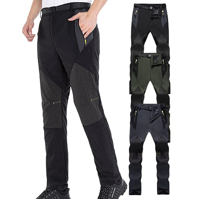 Sports & Outdoors Camping, Hiking & Backpacking | Mens Hiking Pants Trousers Patchwork Outdoor Tailored Fit Waterproof Breathabl