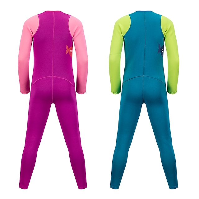 Sports & Outdoors Surfing, Diving & Snorkeling | SBART Boys Girls Full Wetsuit 2mm SCR Neoprene Diving Suit Thermal Warm UPF50+ 