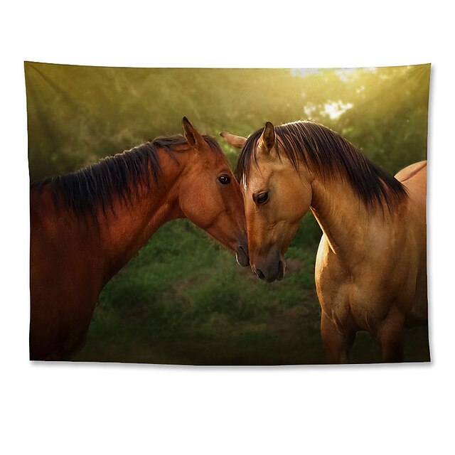 Home & Garden Home Decor | Wall Tapestry Art Decor Blanket Curtain Hanging Home Bedroom Living Room Decoration Polyester Horse -