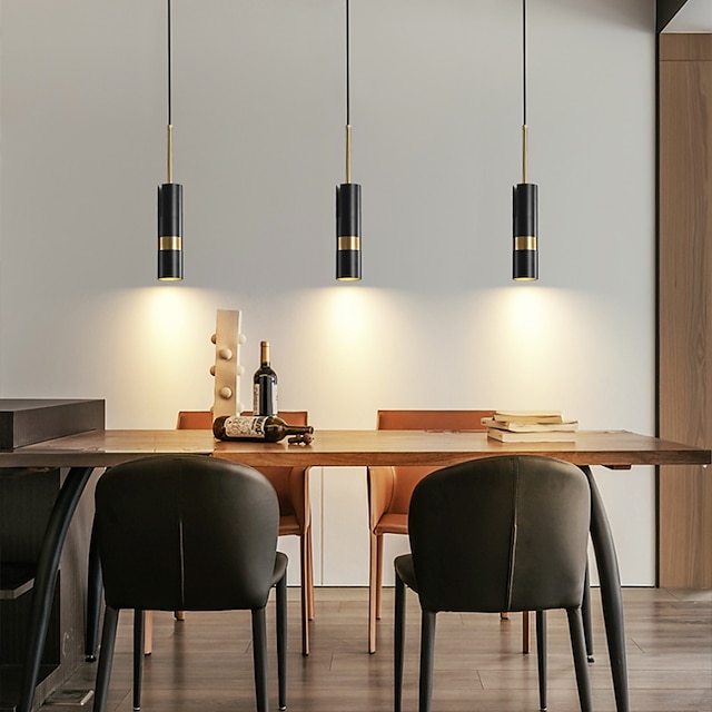 Lights & Lighting Pendant Lights | LED Pendant Light Modern Bedside Light Black White Gold 6 cm Single Design Metal Electroplate