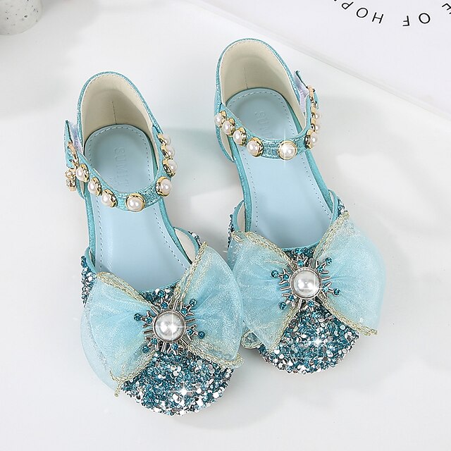 Shoes & Bags Kids Shoes | Girls Flats Flower Girl Shoes Princess Shoes School Shoes Rubber PU Little Kids(4-7ys) Big Kids(7years