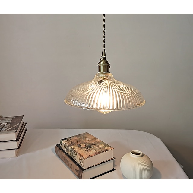 Lights & Lighting Pendant Lights | LED Industrial Pendant Light Island Light Bedside Lamp 25 cm Metal Glass Vintage Style Bowl V