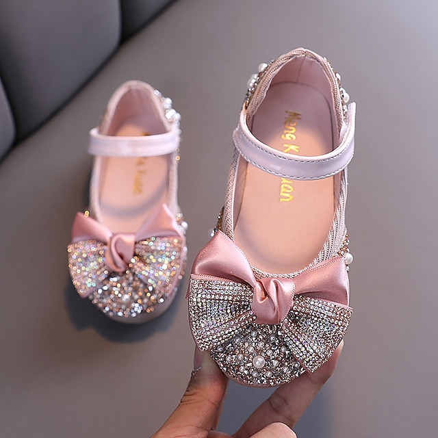 Shoes & Bags Kids Shoes | Girls Sandals Comfort Flower Girl Shoes Childrens Day PU Flashing Shoes Little Kids(4-7ys) Big Kids(7y