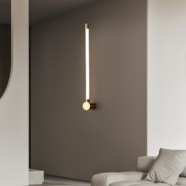  lightinthebox aplique led luz de noche estilo nórdico moderno luces de pared empotradas sala de estar dormitorio aplique de cobre ip20 110-120v 220-240v
